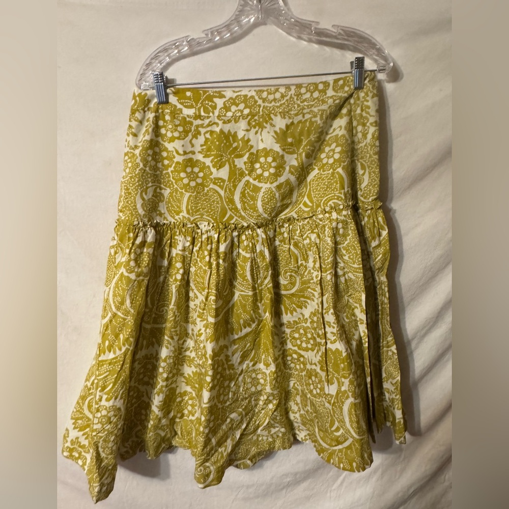 Floral Yellow Skirt
